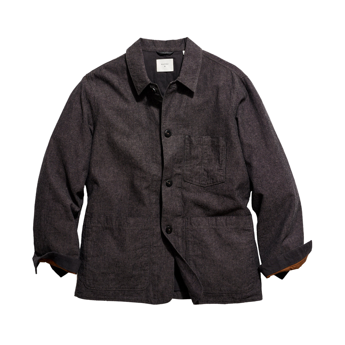 Billy Reid Chambray Chore Jacket Charcoal