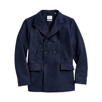 Billy Reid Navy Bond Peacoat Navy