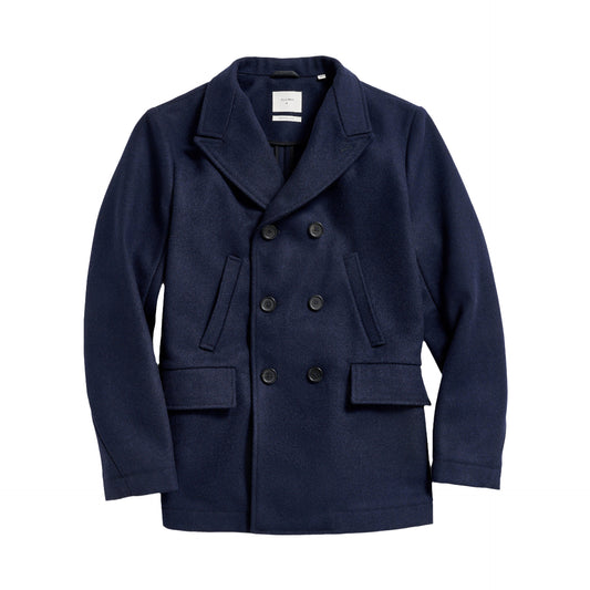 Billy Reid Navy Bond Peacoat Navy