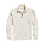 Billy Reid Quilted Half Zip - Tinted White