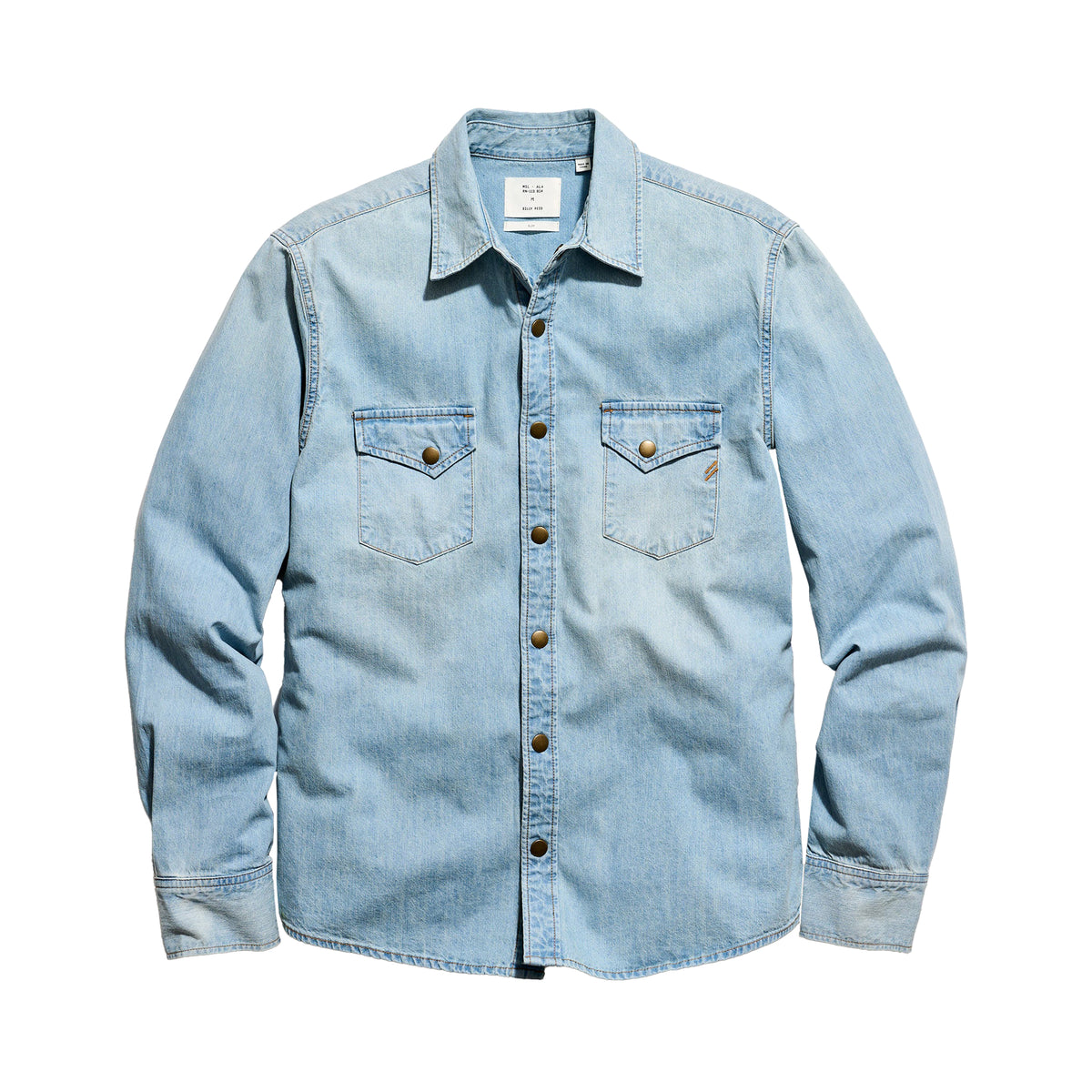 Billy Reid Washed Shoals Denim Shirt Denim Wash