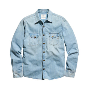 Billy Reid Washed Shoals Denim Shirt Denim Wash