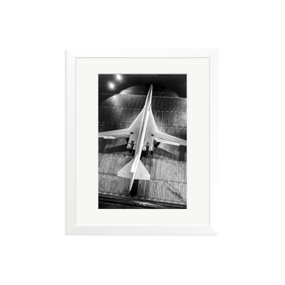 Boeing SST Model Framed Print White Medium