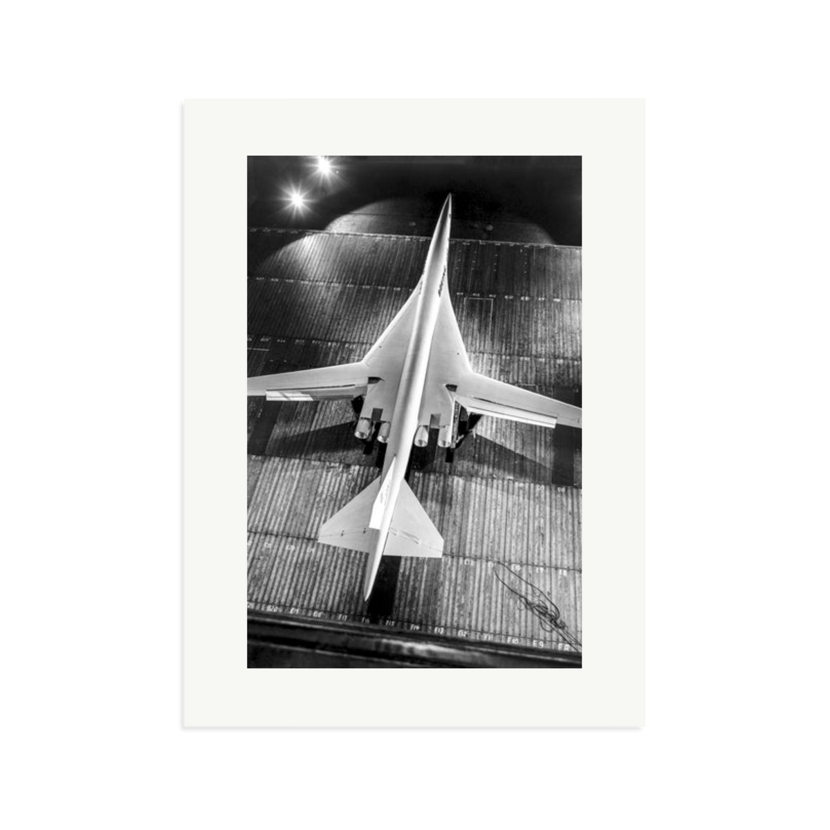 Boeing SST Model Framed Print Print Only XL