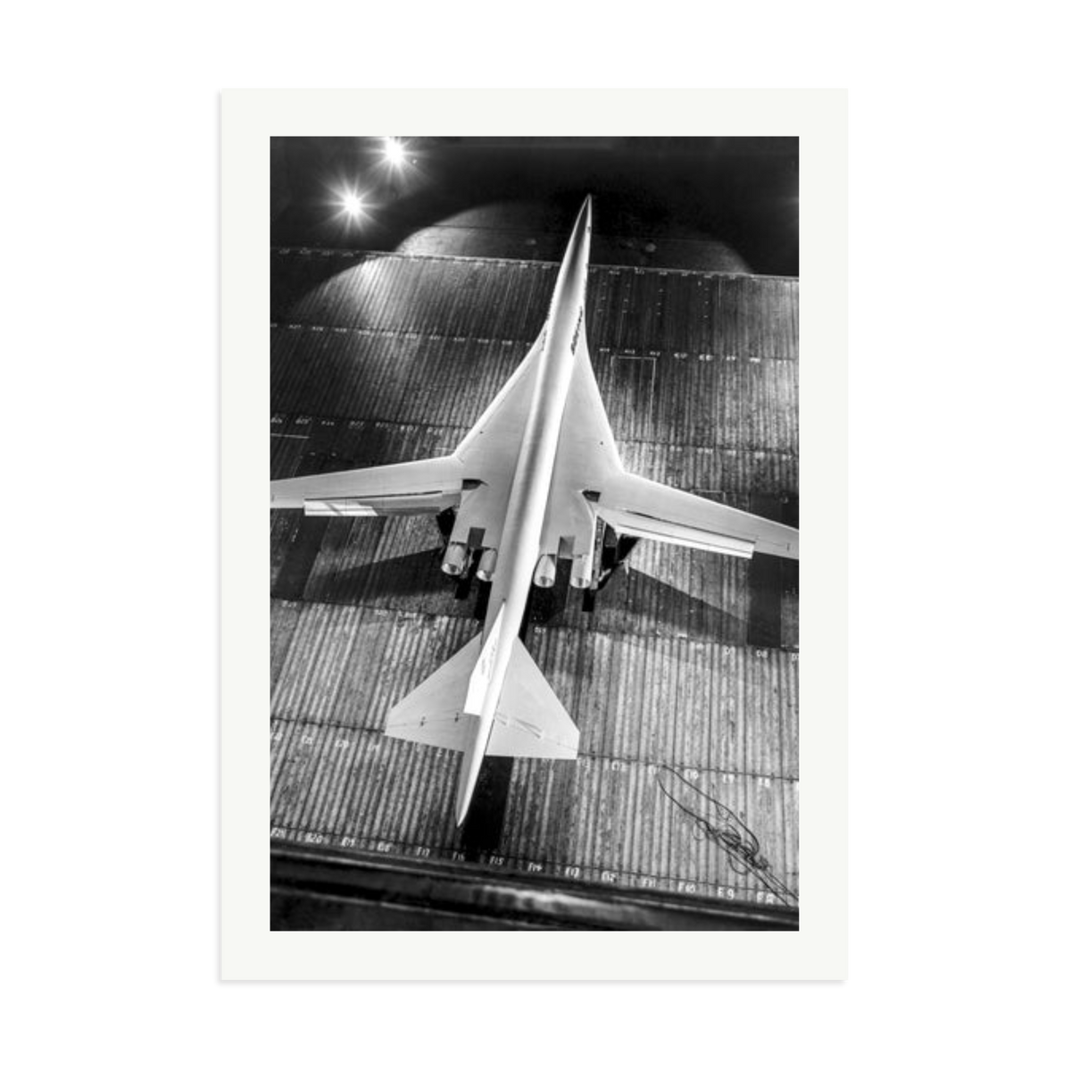 Boeing SST Model Framed Print Print Only XXL