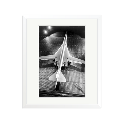 Boeing SST Model Framed Print White Large
