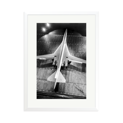 Boeing SST Model Framed Print White XL