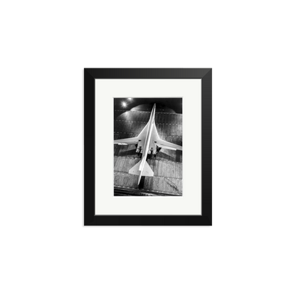 Boeing SST Model Framed Print Black Small