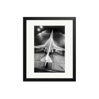 Boeing SST Model Framed Print Black Medium