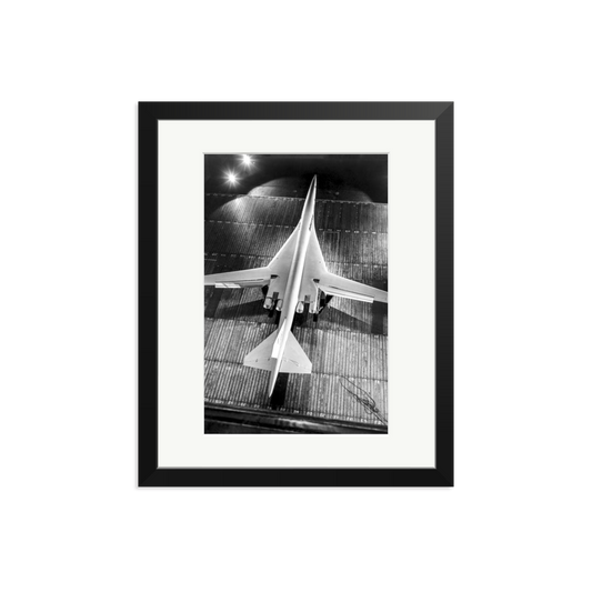 Boeing SST Model Framed Print Black Medium