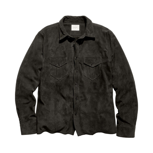 Billy Reid Featherweight Suede Scout Shirt