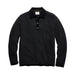 Billy Reid Step Jacquard Sweater Polo - Charcoal Multi