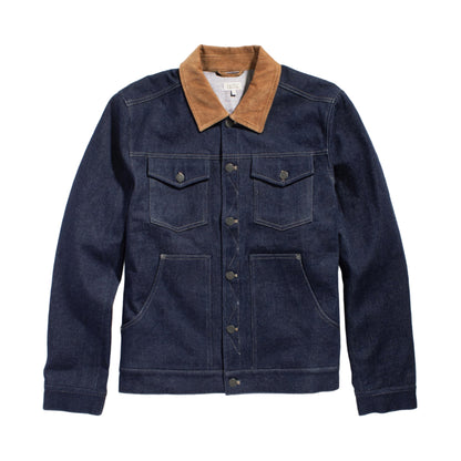 Bridge & Burn Dark Denim Burl Trucker Jacket Dark Denim
