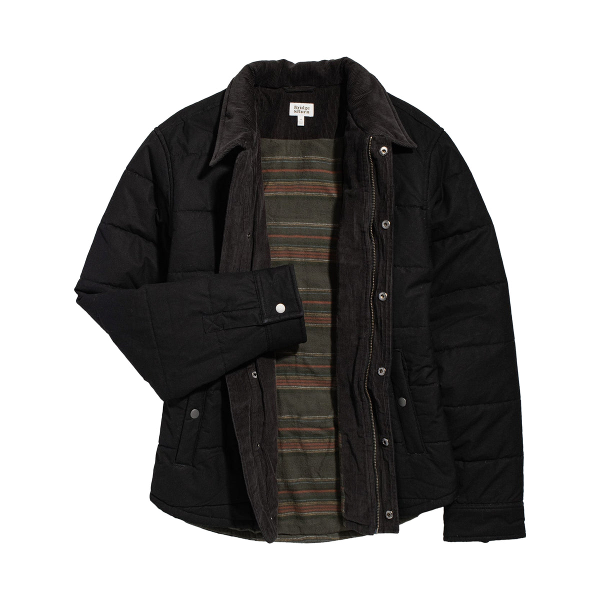 Bridge & Burn Holman Quilted Jacket / Black Canvas