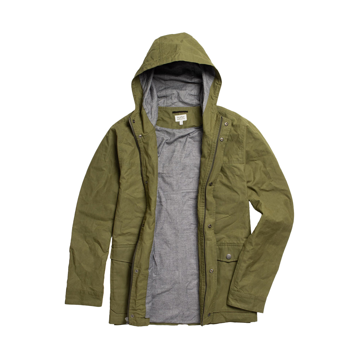 Bridge & Burn Olive Waxed Canvas Marshall Jacket