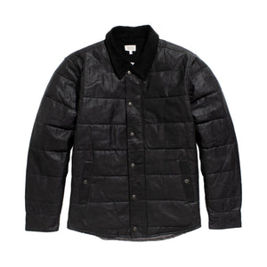 Bridge & Burn Holman Quilted Jacket Black Waxed Canvas