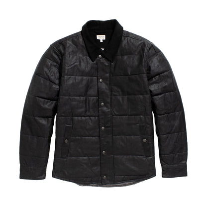 Bridge & Burn Holman Quilted Jacket Black Waxed Canvas