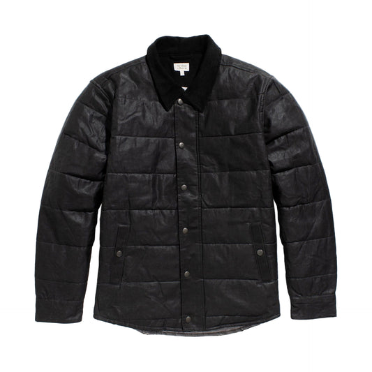 Bridge & Burn Holman Quilted Jacket Black Waxed Canvas
