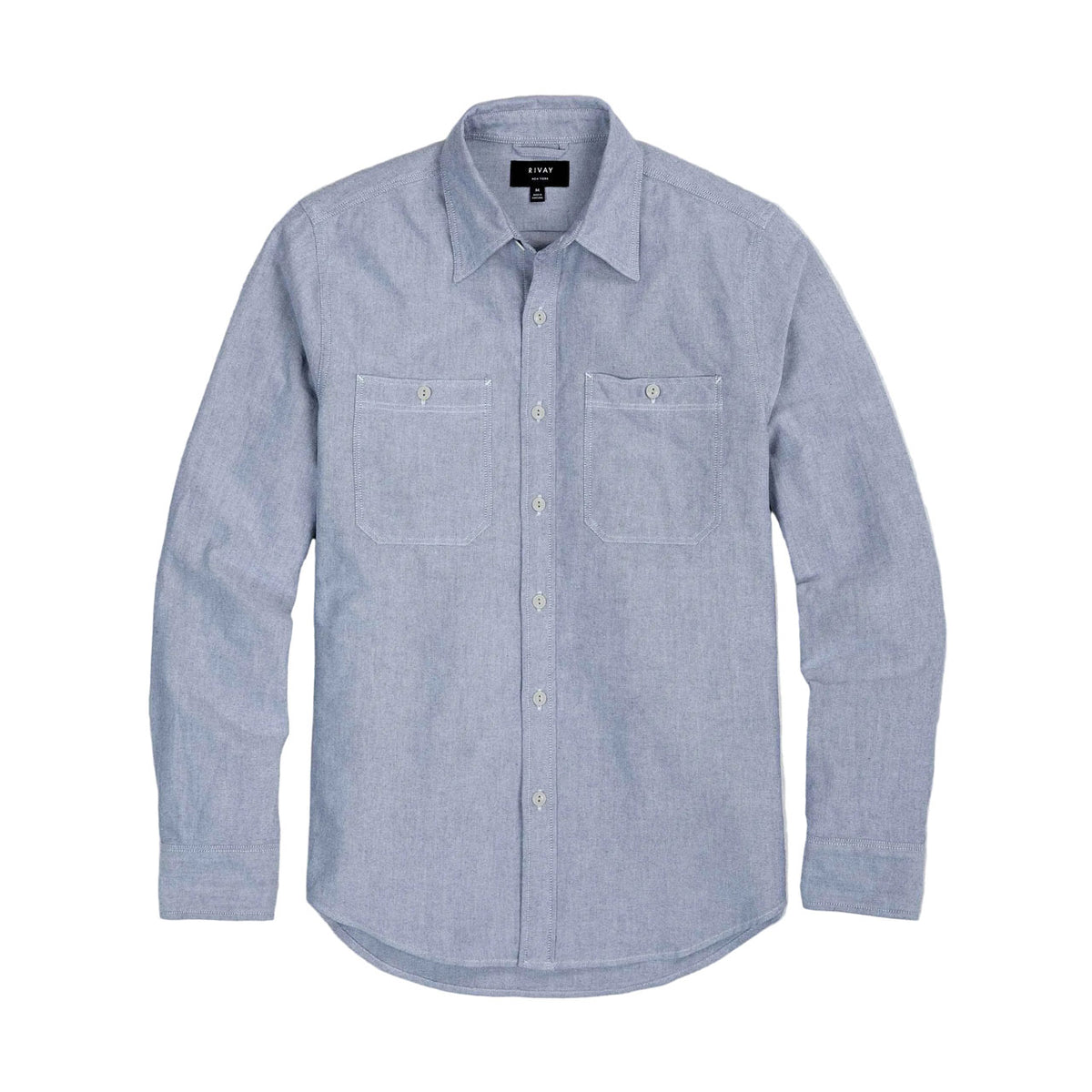 Rivay Bridges Oxford Workshirt in Navy Navy