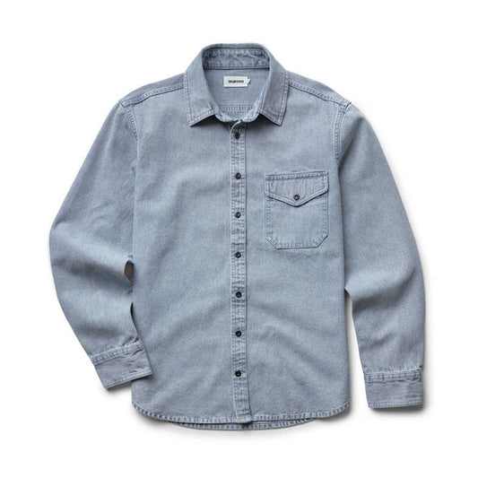Taylor Stitch Washed Indigo Cadet Shirt XXL 46