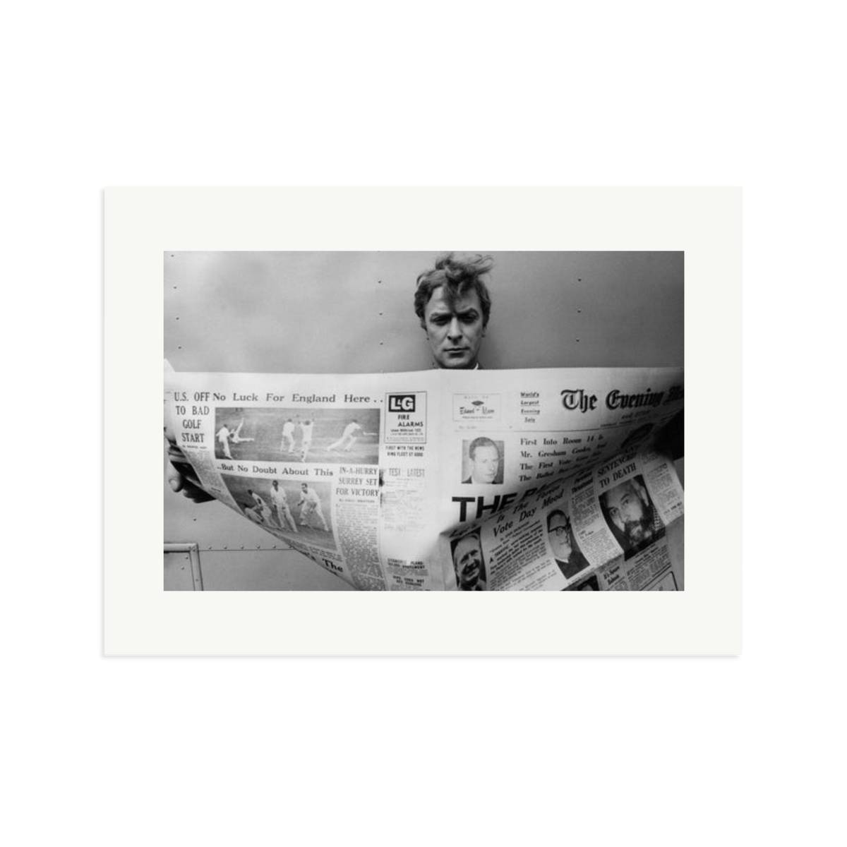 Caine Keeping Up Framed Print Print Only XL