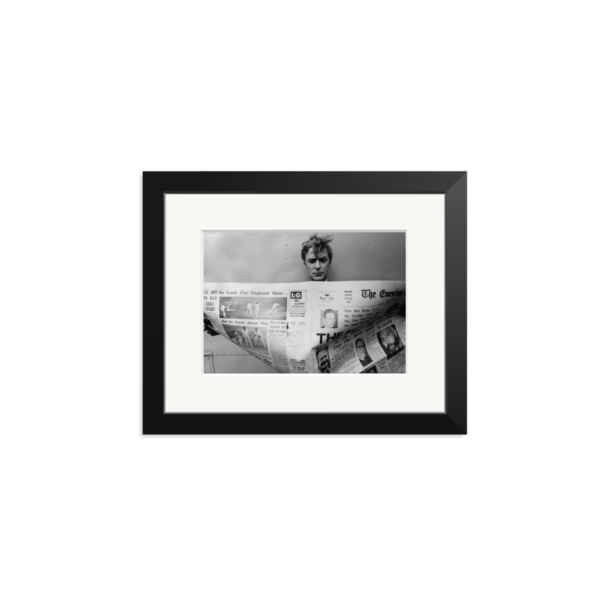 Caine Keeping Up Framed Print Black Small