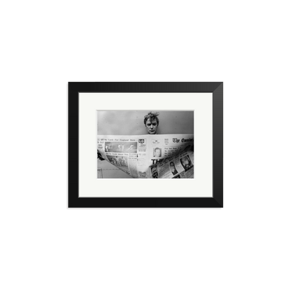 Caine Keeping Up Framed Print Black Small