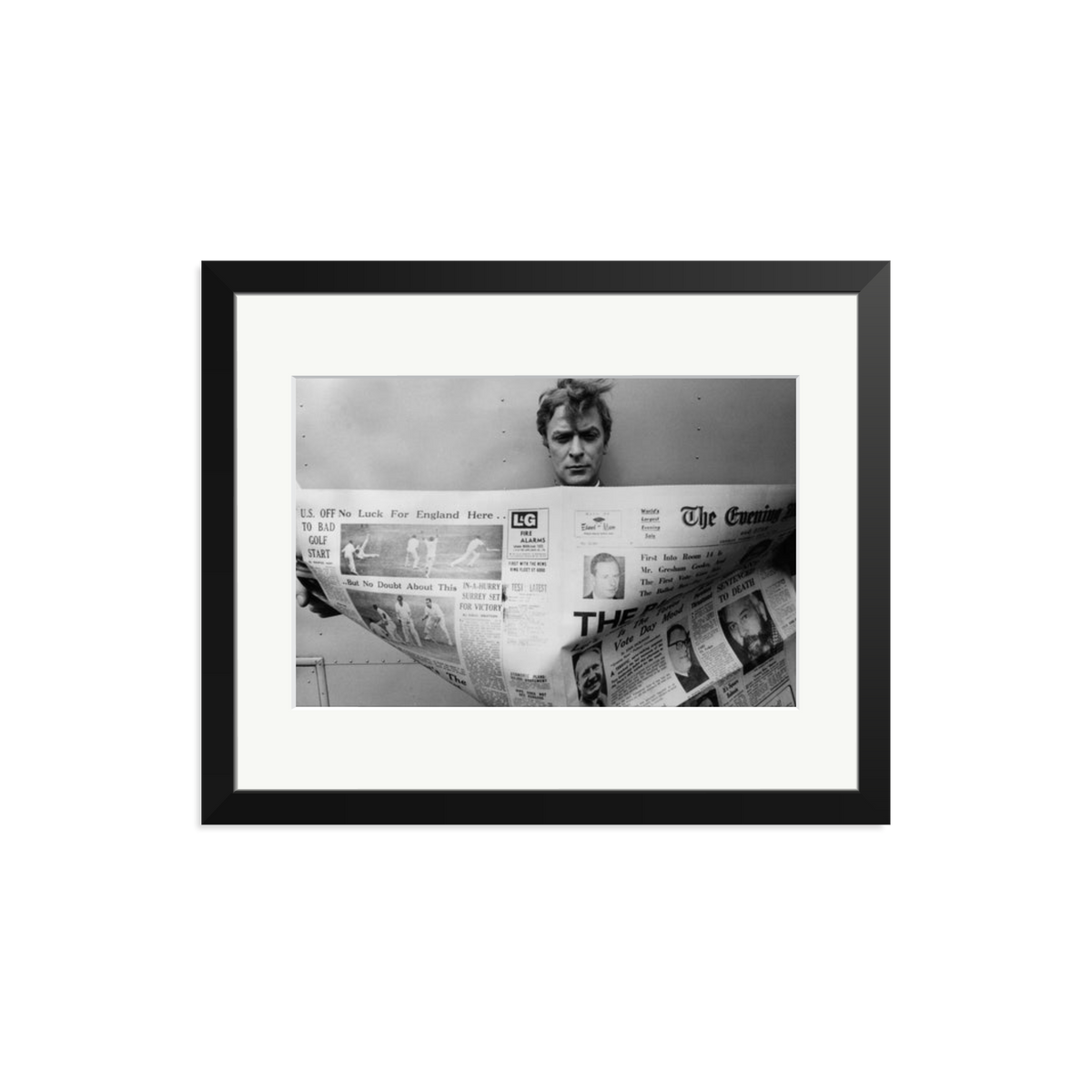 Caine Keeping Up Framed Print Black Medium