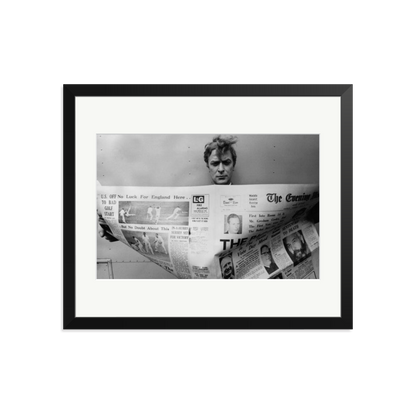 Caine Keeping Up Framed Print Black Large