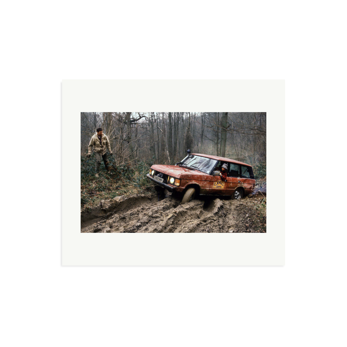 Camel Trophy Training Framed Print Print Only Large