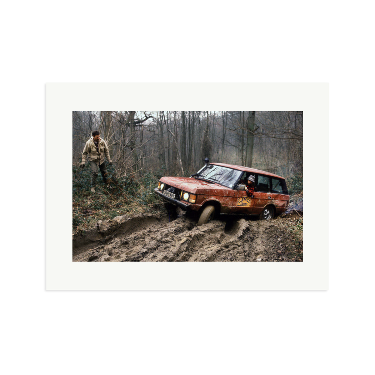 Camel Trophy Training Framed Print Print Only XL