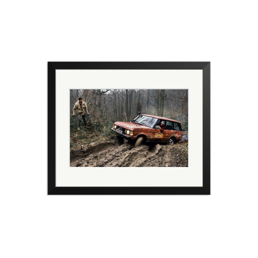 Camel Trophy Training Framed Print Black Medium