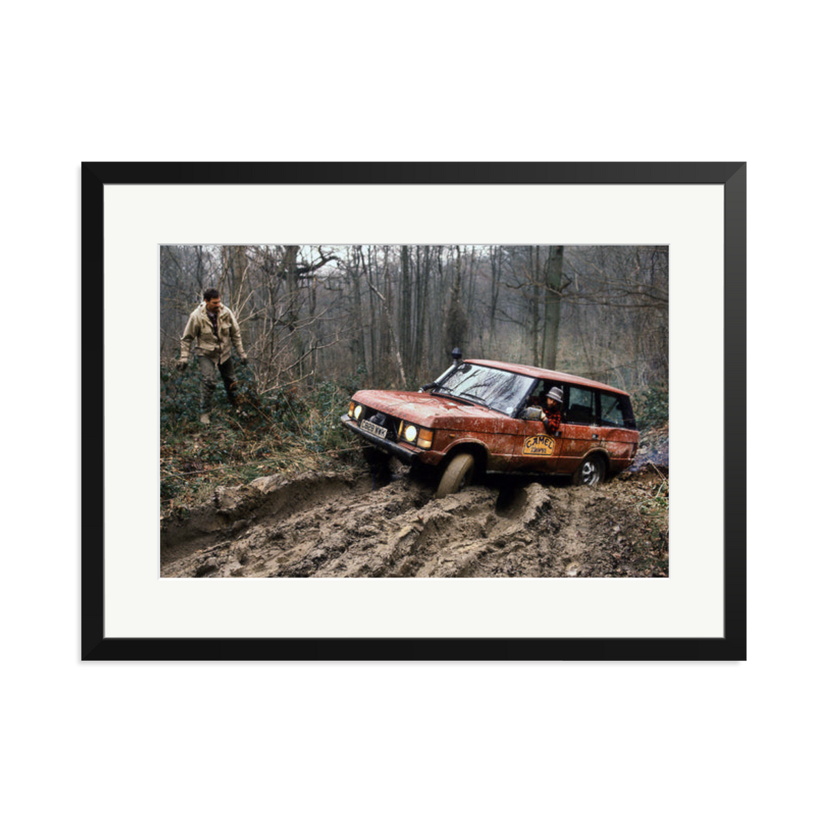 Camel Trophy Training Framed Print Black XL