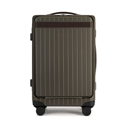 Carl Friedrik The Carry On X Hybrid Suitcase Dark Olive Chocolate
