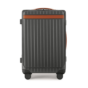 Carl Friedrik The Carry On X Hybrid Suitcase Grey Cognac