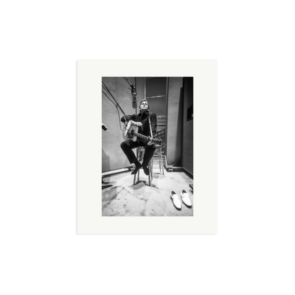 Johnny Cash in the Studio Framed Print Print Only Medium