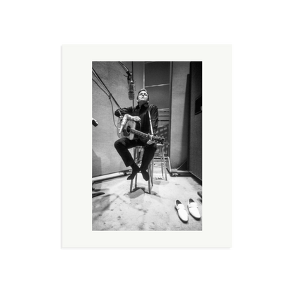Johnny Cash in the Studio Framed Print Print Only Large