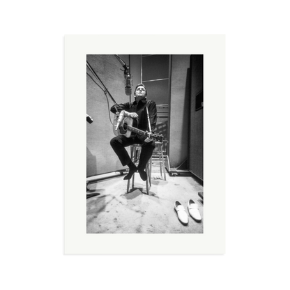 Johnny Cash in the Studio Framed Print Print Only XL