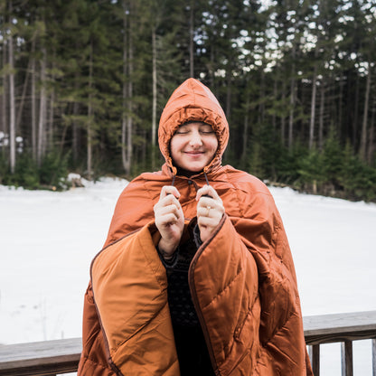 Wren Puffy Blanket Poncho