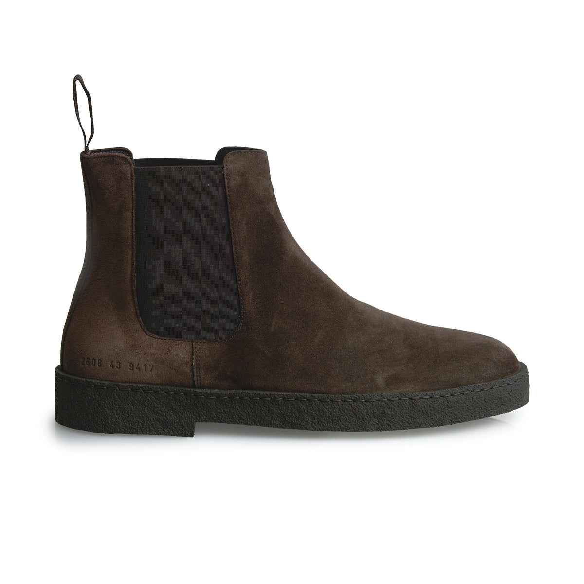 Common Projects Suede Chelsea Boot Dark Brown