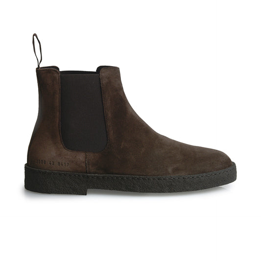 Common Projects Suede Chelsea Boot Dark Brown