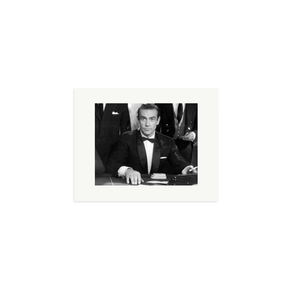 Sean Connery as Bond in Dr No Framed Print Print Only Small