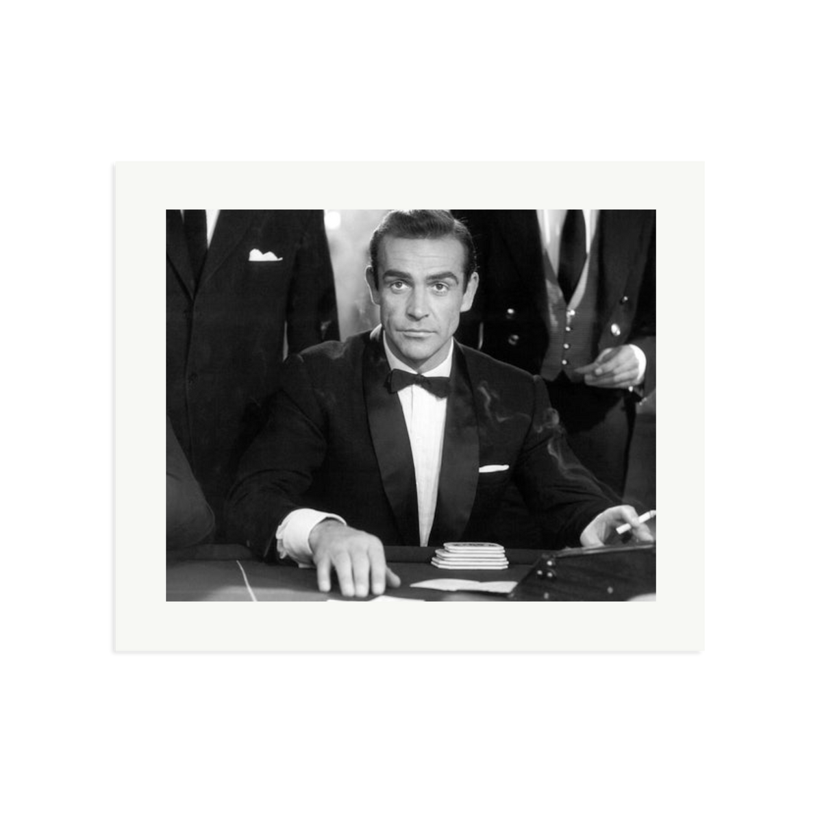 Sean Connery as Bond in Dr No Framed Print Print Only Large