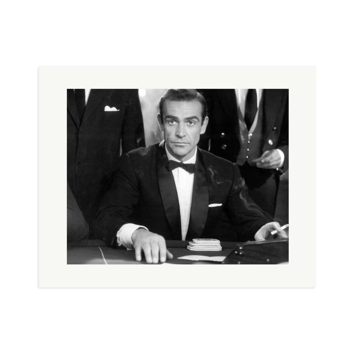 Sean Connery as Bond in Dr No Framed Print Print Only XL