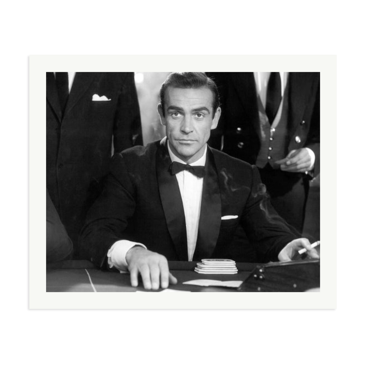Sean Connery as Bond in Dr No Framed Print Print Only XXL
