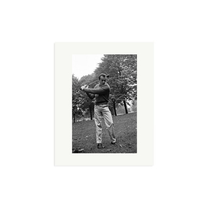 Sean Connery Plays Golf Framed Print Print Only Medium
