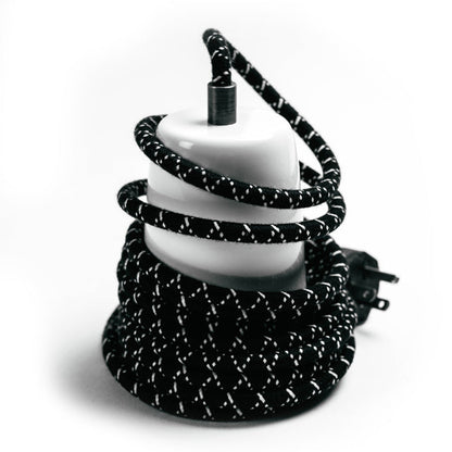 Conway Electric Spun Stainless Steel Pendant ACDC White