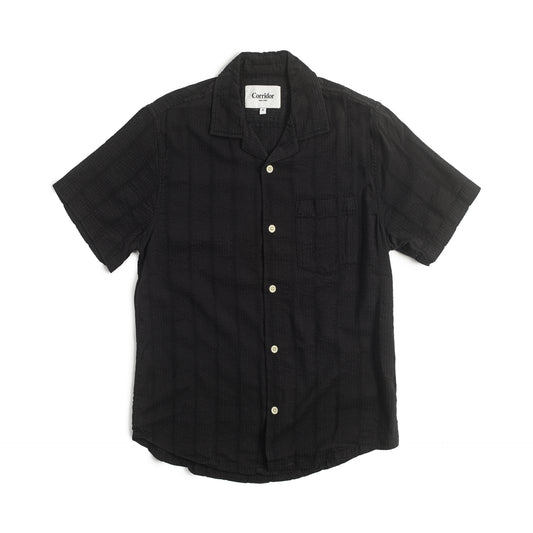 Corridor Seersucker Shirt Black