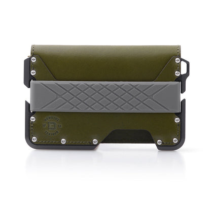 Dango D01 Dapper Bifold Wallet Moss Green Slate Grey