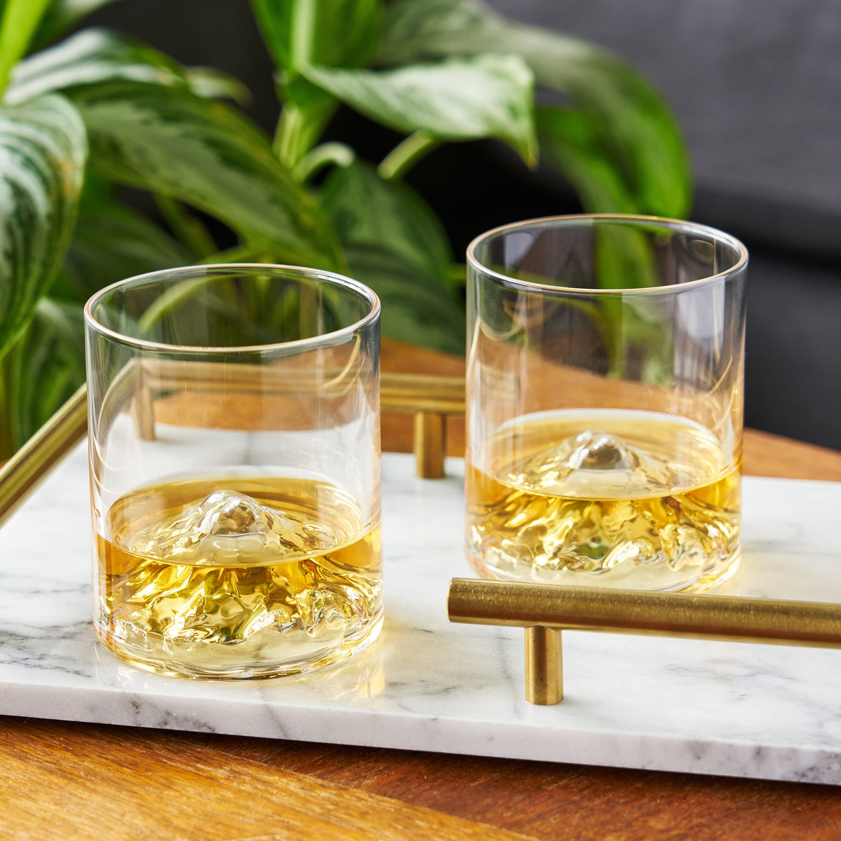 Mountain Crystal Tumblers Set